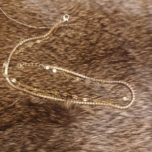 Solid 925 sterling silver 10" anklet